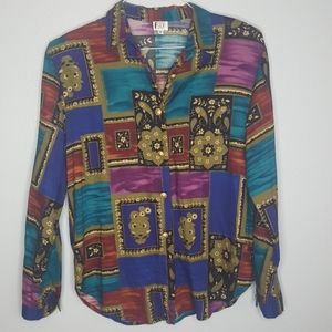 Vintage button down shirt ladies | Size M